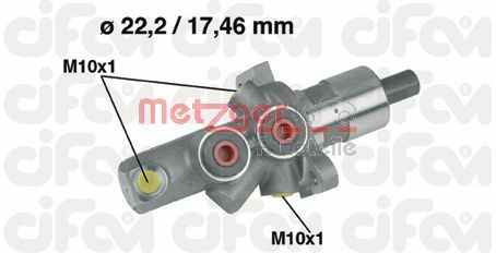 METZGER 202-175 CIFAM Hauptbremszylinder