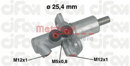 METZGER 202-458 CIFAM Hauptbremszylinder