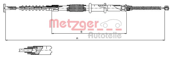 METZGER 241.1 Seilzug, Feststellbremse
