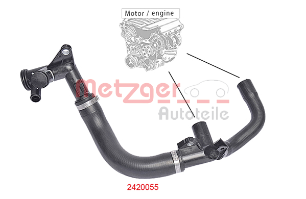 METZGER 2420055 hűtőcső FORD