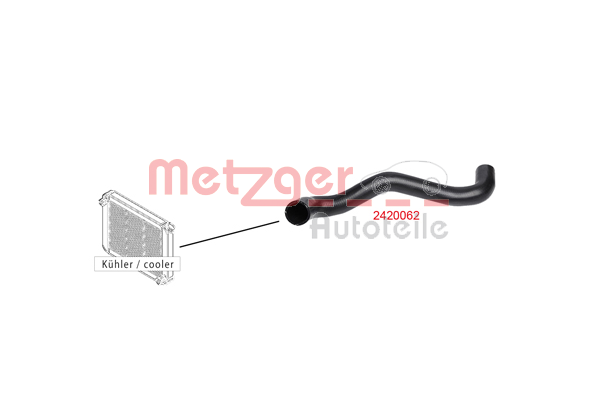 METZGER 2420062 hűtőcső FORD