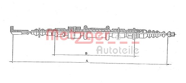 METZGER 251.25 Seilzug, Feststellbremse