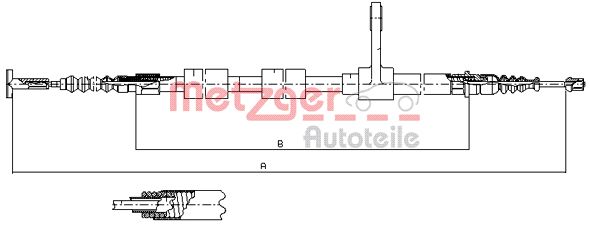 METZGER 251.31 Seilzug, Feststellbremse
