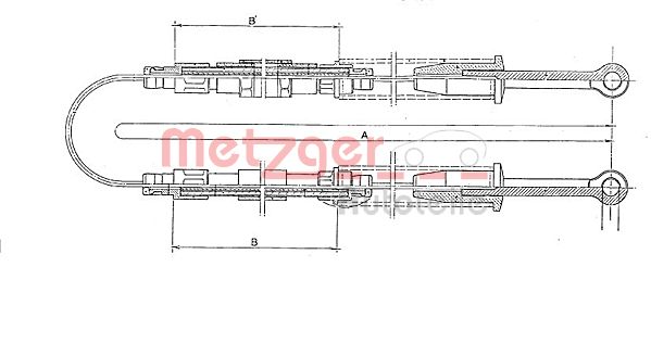 METZGER 321.5 Seilzug, Feststellbremse