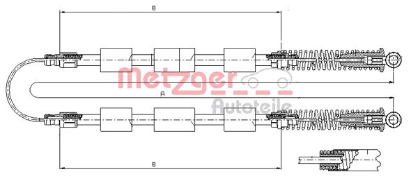 METZGER 321.20 Seilzug, Feststellbremse