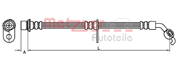 METZGER 4110098 Bremsschlauch