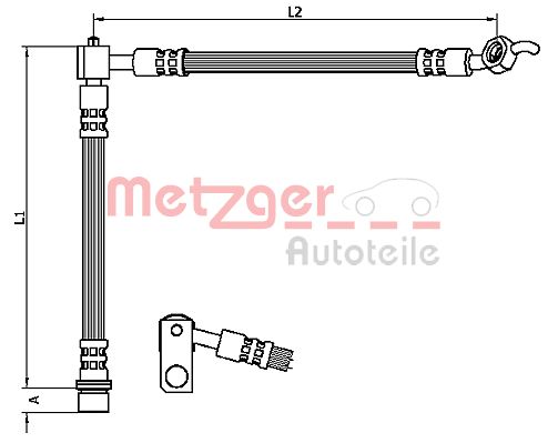 METZGER 4110103 Bremsschlauch