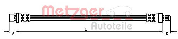 METZGER 4110458 Bremsschlauch