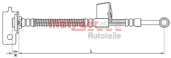 METZGER 4110137 Bremsschlauch