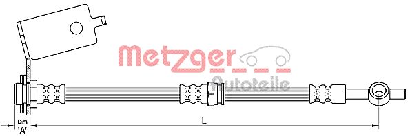 METZGER 4110140 Bremsschlauch