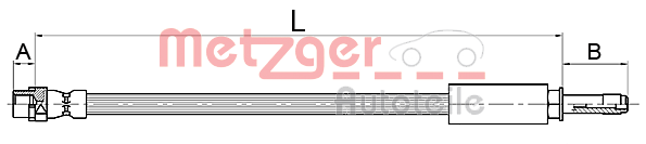 METZGER 4110145 fékcső BMW...