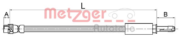 METZGER 4110145 GREENPARTS Bremsschlauch