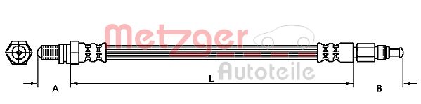 METZGER 4110146 Bremsschlauch