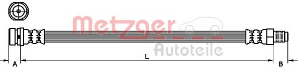 METZGER 4110149 Bremsschlauch