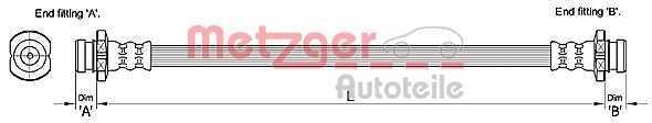 METZGER 4110196 Bremsschlauch