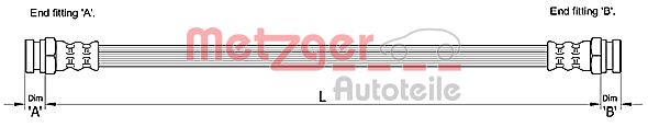 METZGER 4110229 Bremsschlauch