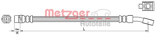 METZGER 4110222 Bremsschlauch