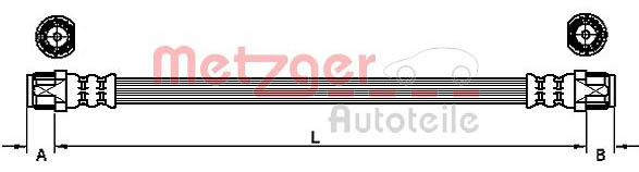 METZGER 4110751 Bremsschlauch
