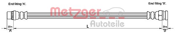 METZGER 4110228 Bremsschlauch