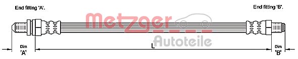 METZGER 4110241 Bremsschlauch