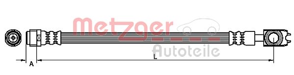METZGER 4110256 Bremsschlauch