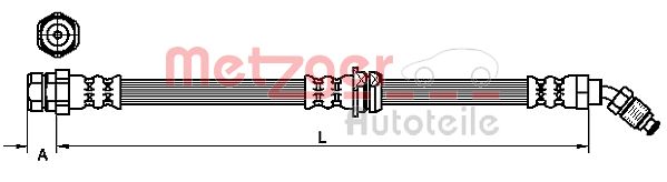 METZGER 4110438 Bremsschlauch