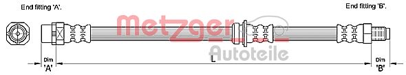METZGER 4110269 Bremsschlauch