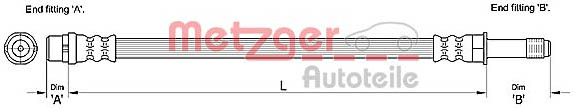METZGER 4110279 Bremsschlauch