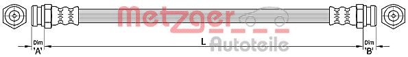 METZGER 4110304 Bremsschlauch