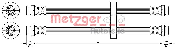 METZGER 4110312 Bremsschlauch