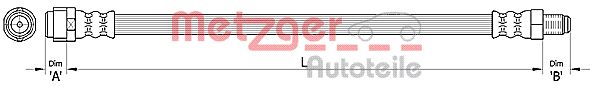 METZGER 4110317 Bremsschlauch