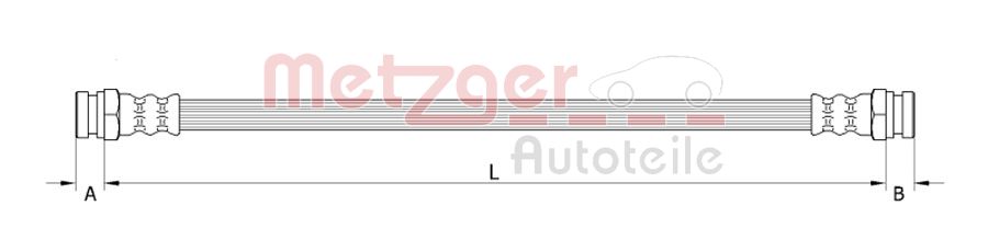 METZGER 4110320 Bremsschlauch