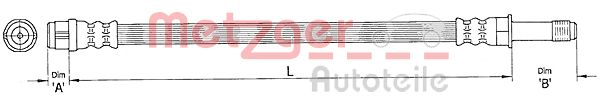 METZGER 4110363 Bremsschlauch