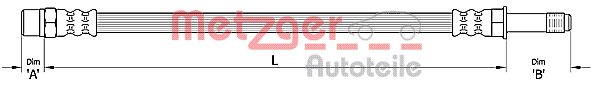 METZGER 4110365 Bremsschlauch