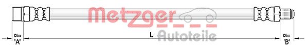 METZGER 4110366 Bremsschlauch