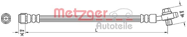 METZGER 4110381 Bremsschlauch