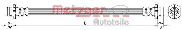 METZGER 4110393 Bremsschlauch