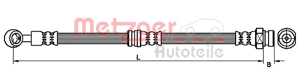 METZGER 4110410 Bremsschlauch