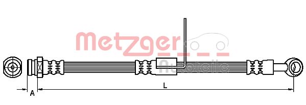 METZGER 4110427 Bremsschlauch