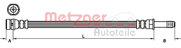 METZGER 4111218 Bremsschlauch