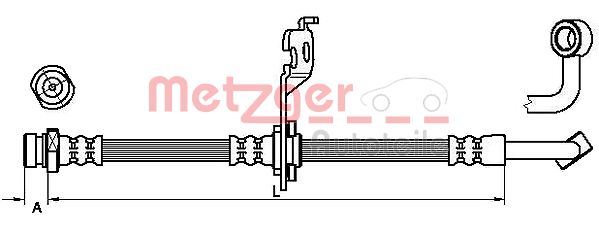 METZGER 4110452 Bremsschlauch