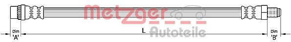 METZGER 4110455 Bremsschlauch