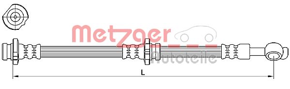 METZGER 4110471 Bremsschlauch