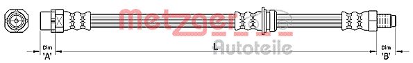 METZGER 4110478 GREENPARTS Bremsschlauch