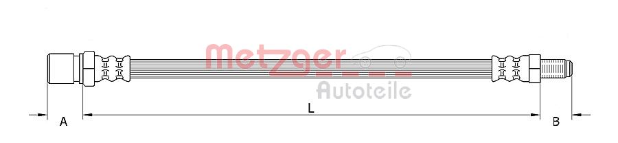 METZGER 4111689 Bremsschlauch