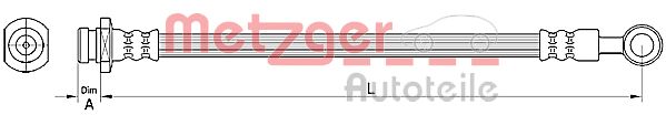 METZGER 4110491 Bremsschlauch