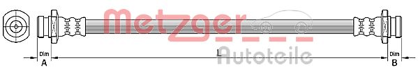 METZGER 4110492 Bremsschlauch