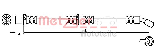 METZGER 4110507 Bremsschlauch