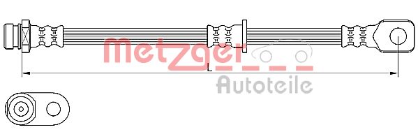 METZGER 4110636 Bremsschlauch