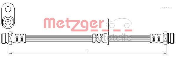 METZGER 4110638 Bremsschlauch